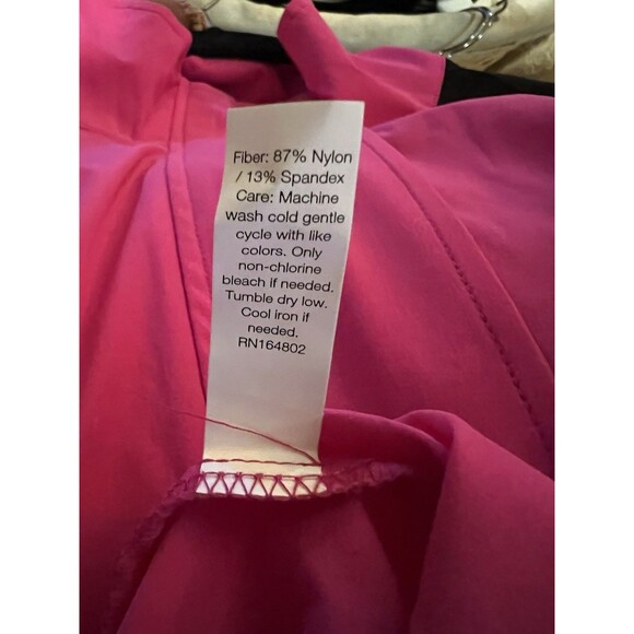 NEW Isabella Full Zip Activewear Jacket Pink Black Long Sleeve XL Zip Pockets - Picture 11 of 16